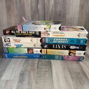 Elvis Presley Lot of VHS 11 Various Titles Tested no issues
